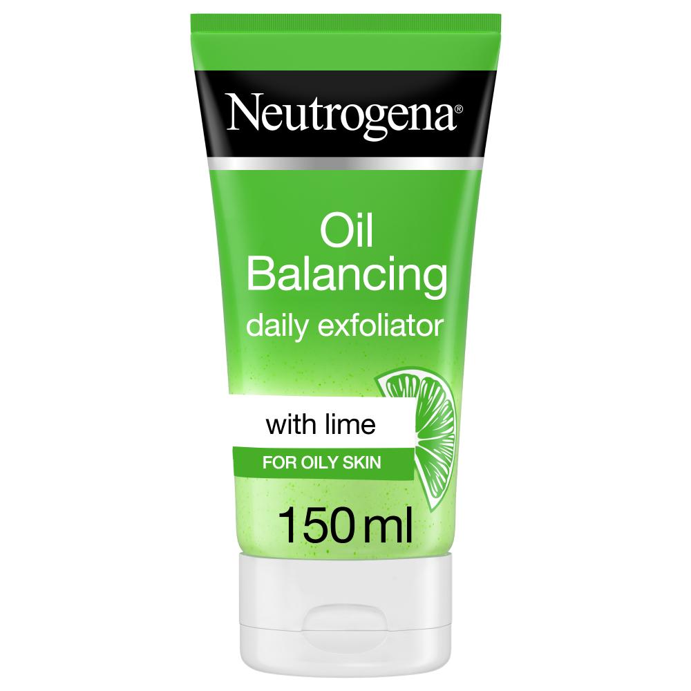 Neutrogena- Oil Balancing Daily Exfoliator, Lime & Aloe Vera, For Oily Skin, 150ml