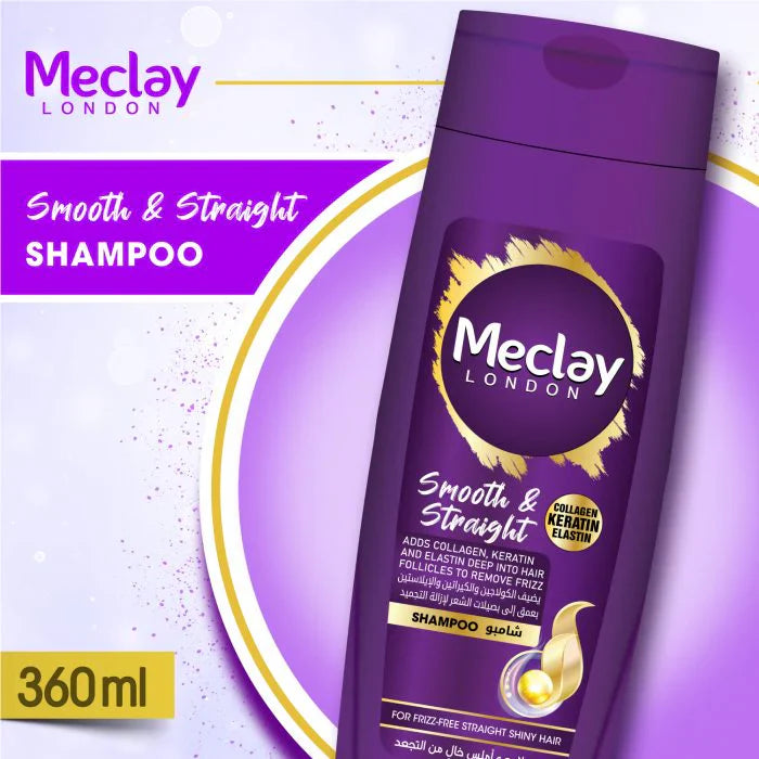 Meclay London - Smooth & Straight Shampoo 360ml