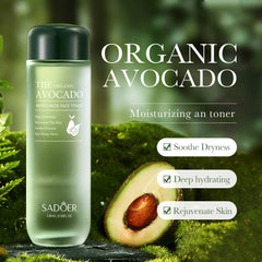 Sadoer Organic Avocado Skin Care Hydrating Tender Smooth Skin Six Pieces Set