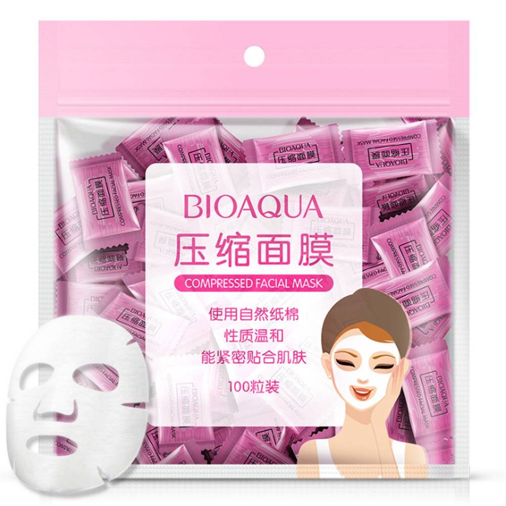 BIOAQUA Compressed Facial Tablet Face Sheet Mask 25/50/100Pcs