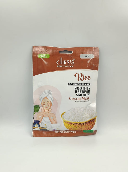 Chirs Rice Powder Mask Soothes Refresh & Smooth Skin -75GM