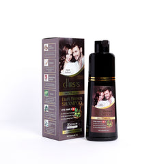 Chirs Professional Hair Color Shampoo 3 in 1 For Hair , Beard And Moustache 200ml - Dark Brown