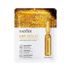 SADOER 24K Gold Ampoule Serum Facial Sheet Mask