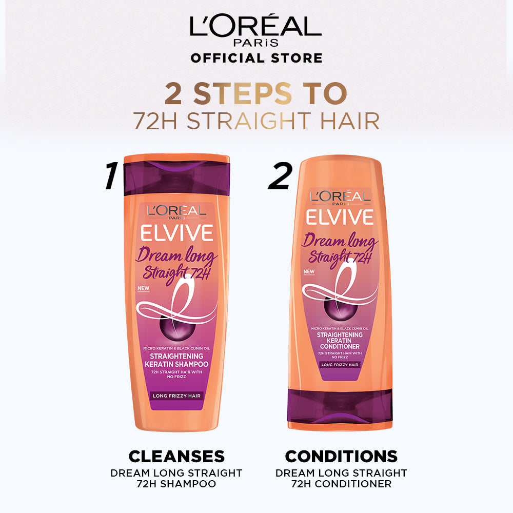 L'Oreal Paris Elvive Dream Long Straight Keratin Shampoo 360Ml