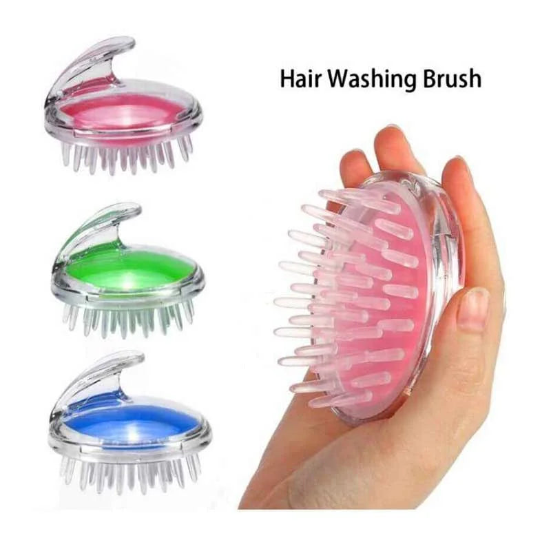 Silicon Hair Scalp Cleaner Bath brush For Dandruff removal & Healthy Hair