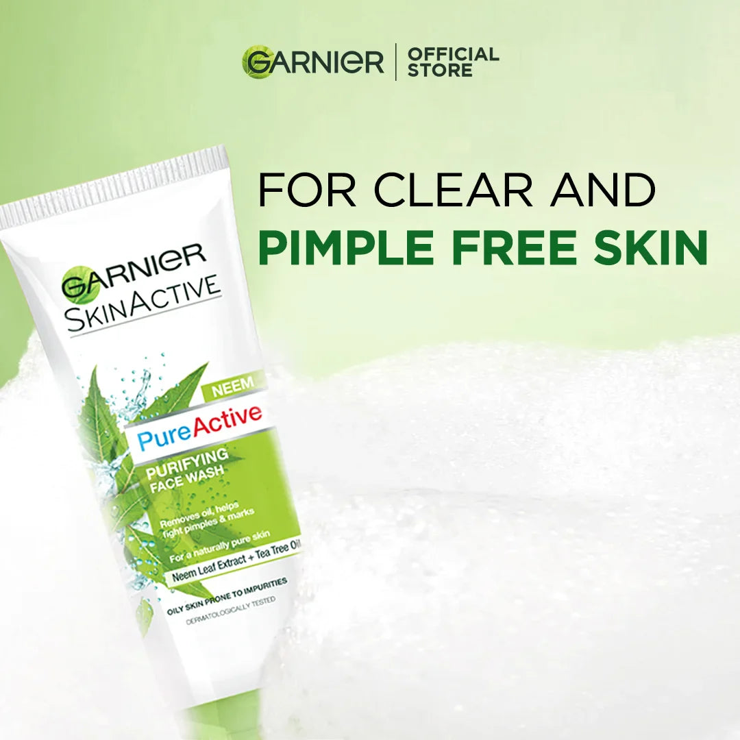 Garnier Skin Natural Pure Active Neem Face Wash - 100ml