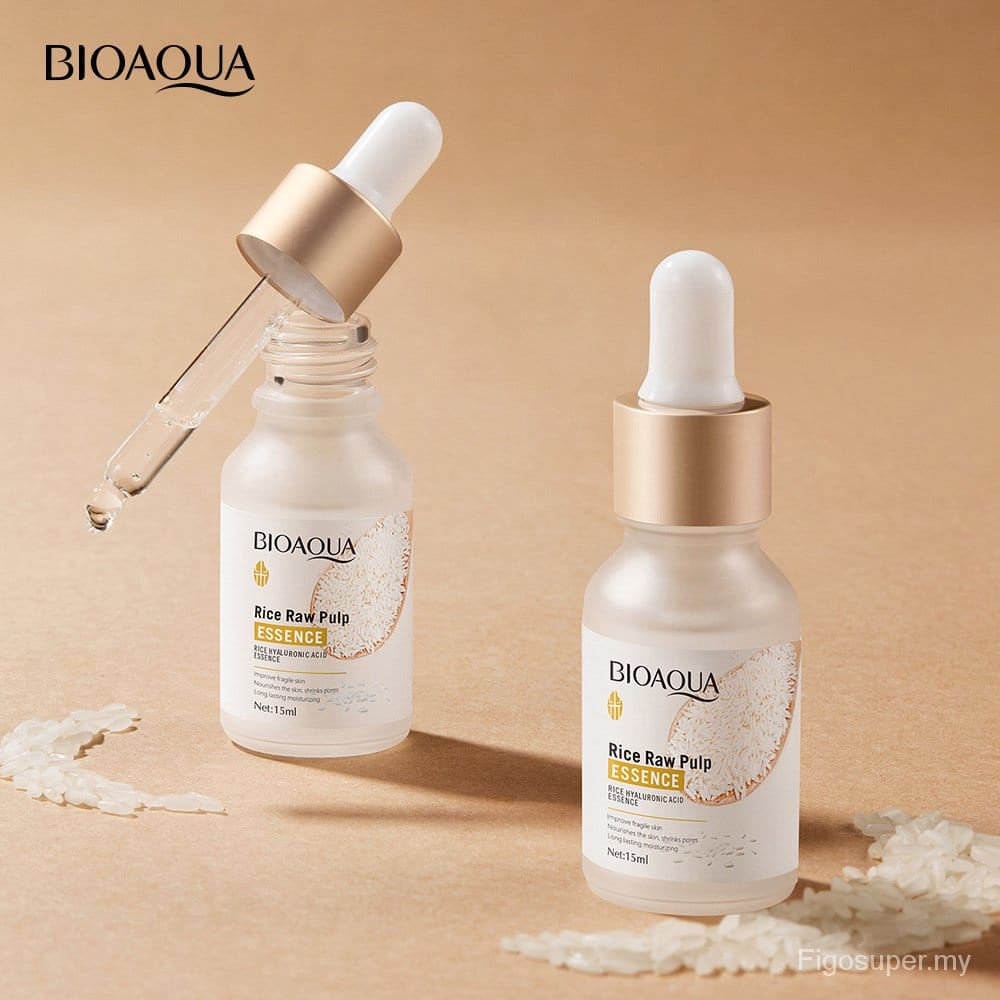 BIOAOUA Hyaluronic Acid Rice Raw Pulp Essence Face Serum 15ml