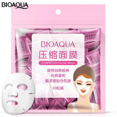 BIOAQUA Compressed Facial Tablet Face Sheet Mask 25/50/100Pcs