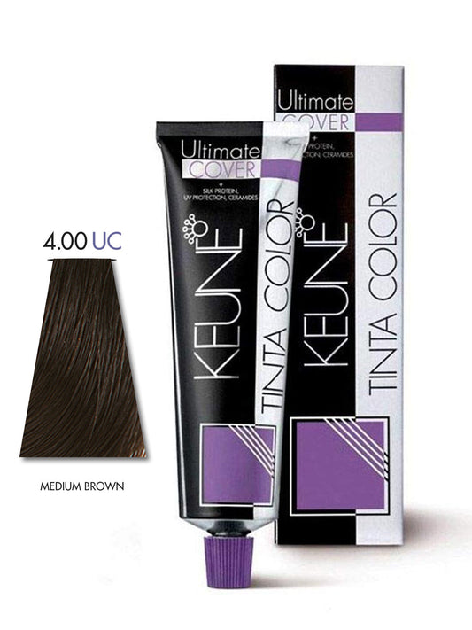 Keune Hair Color Tinta Ultimate Cover # 4.00