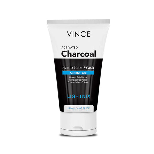 Vince - Activated Charcoal Scrub Face Wash (Women) - 120Ml