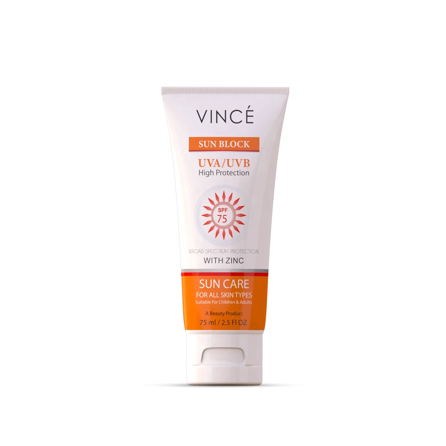 Vince - Sun Block-Uva & Uvb Protector Spf-75 - 75Ml