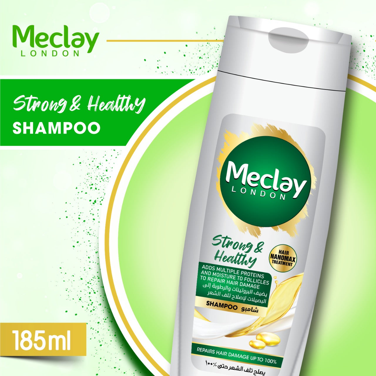 Meclay London - Strong & Healthy Shampoo 185ml