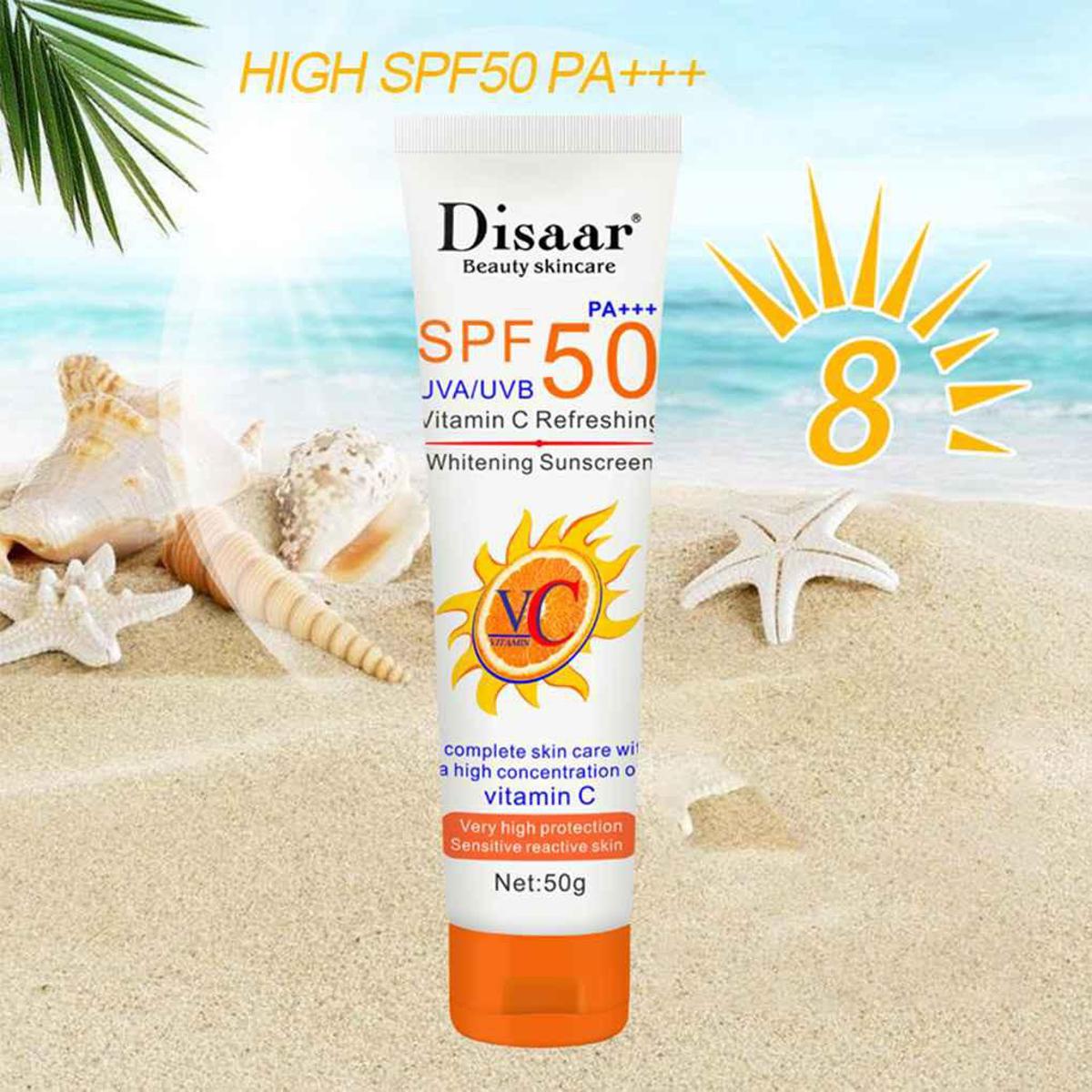 Disaar Hyaluronic Acid Vitamin C Whitening Sunscreen Spf50