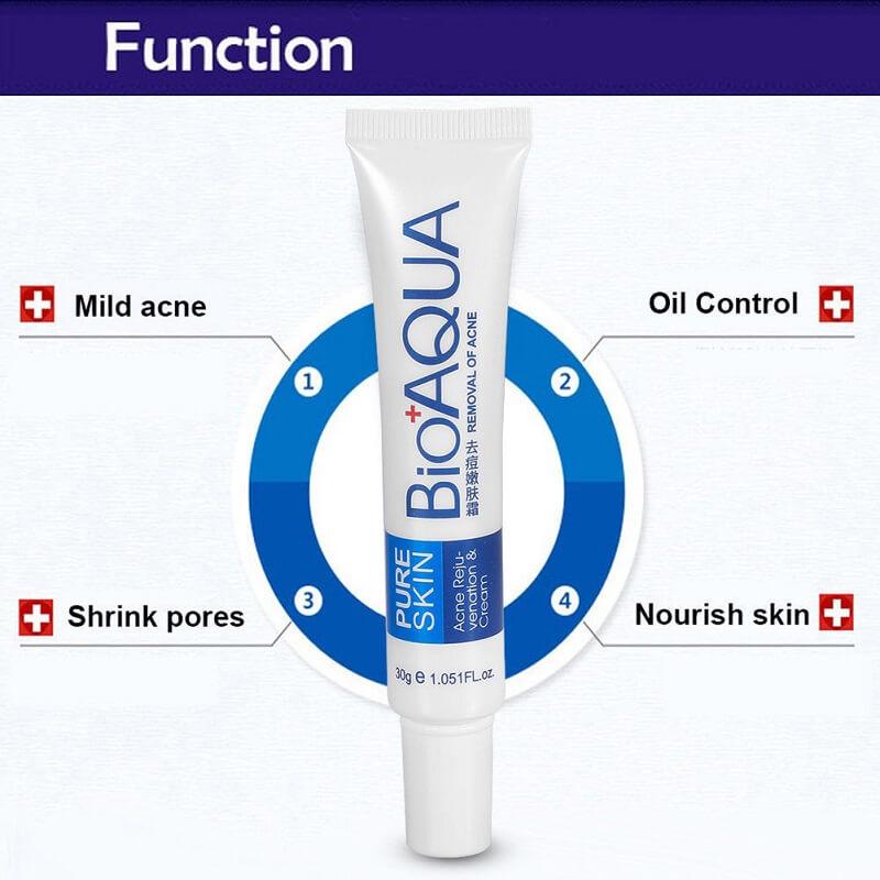 BIOAQUA 2 Pcs Anti Acne Removal Face Cream & Acne Removal Serum