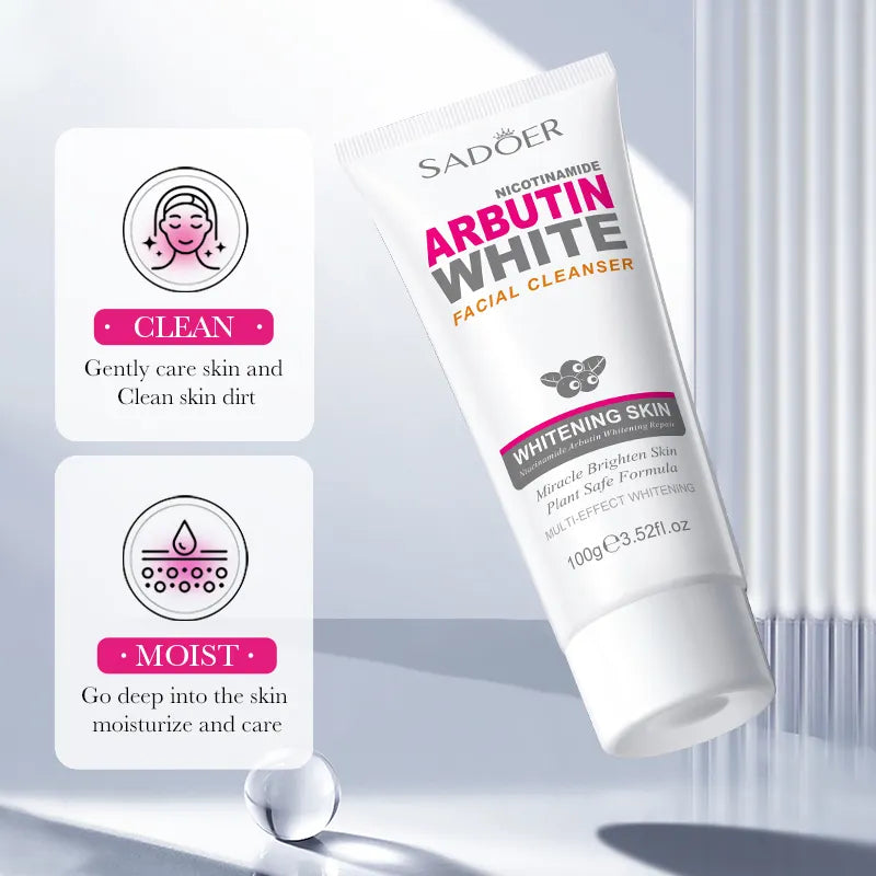 SADOER Arbutin Nicotinamide White Facial Cleanser