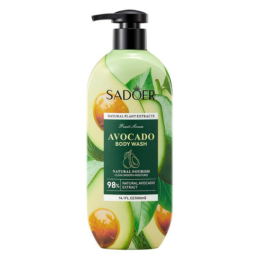 Sadoer Avocado Body Wash Natural Avocado Extracts 400ml