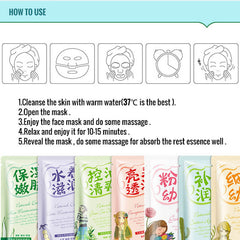 BIOAQUA Rose Extract Plant Essence Facial Sheet Mask