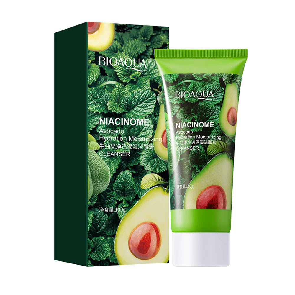 BIOAQUA Niacinome Avocado Elasticity Moisturizing Facial Cleanser 100g