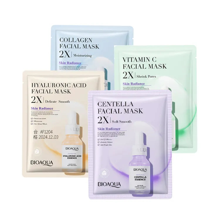 BIOAQUA Pack of 4 Shrink Pores Moisturizing Facial Mask Sheets