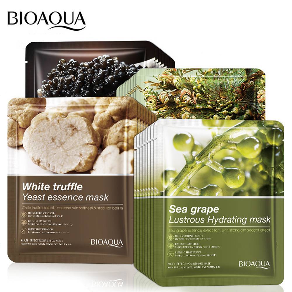 Bioaqua Pack of 4 Multi-Effect Nourishing Smooth Moisturizing Facial Sheet Mask