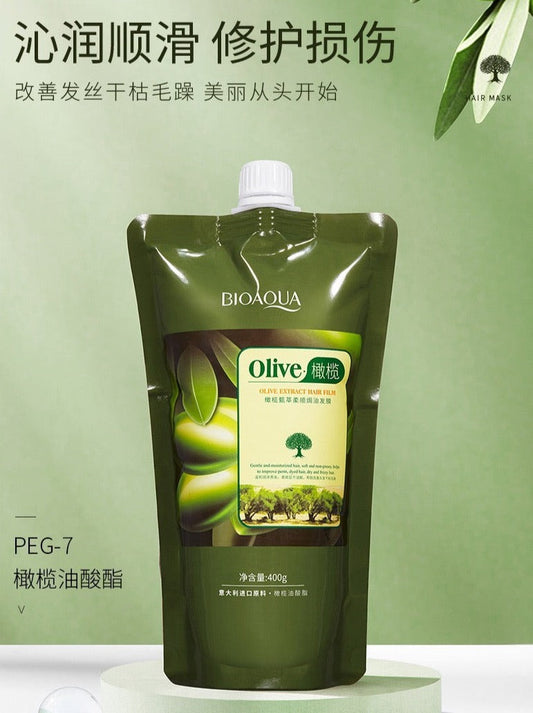 Bioaqua Olive Extract Hair Film Improve Frizzy Smooth Hair 400g