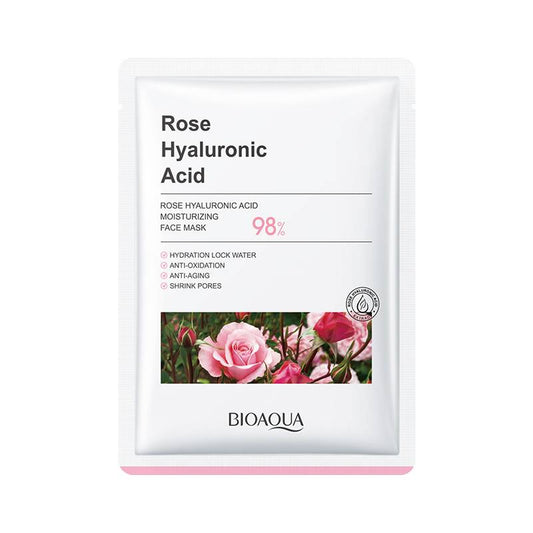 Bioaqua Rose Hyaluronic Acid Moisturizing Facial Sheet Mask