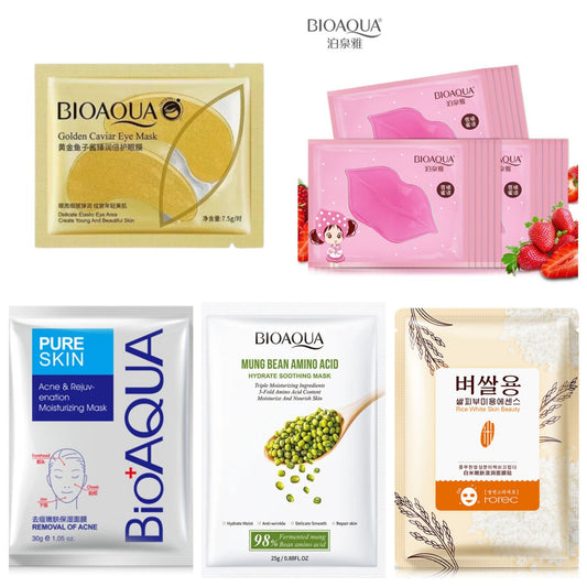 BIOAQUA Pack of 5 Moisturizing Whitening Face Mask Sheet