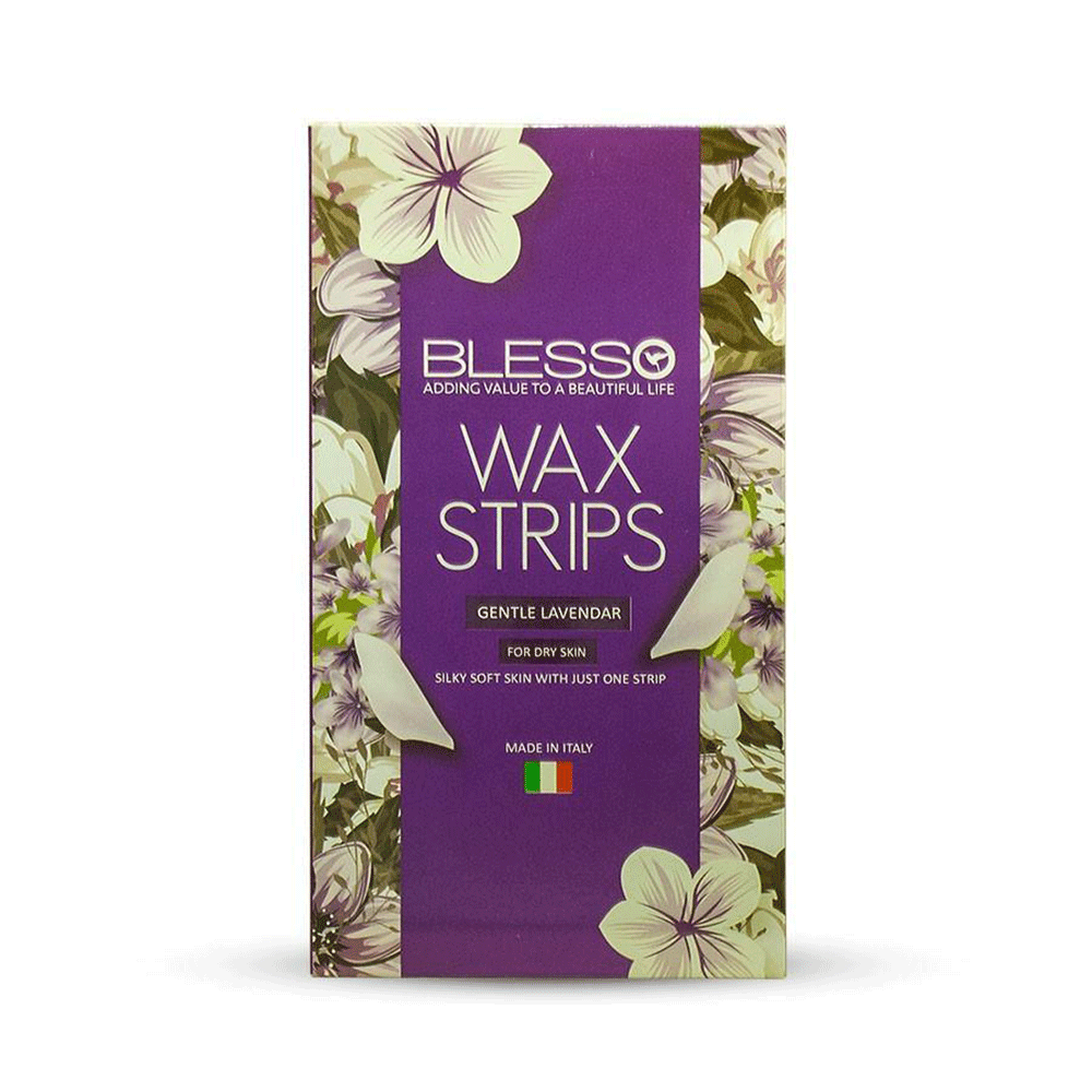 Blesso Wax Strips Gentle Lavender (For Dry Skin)