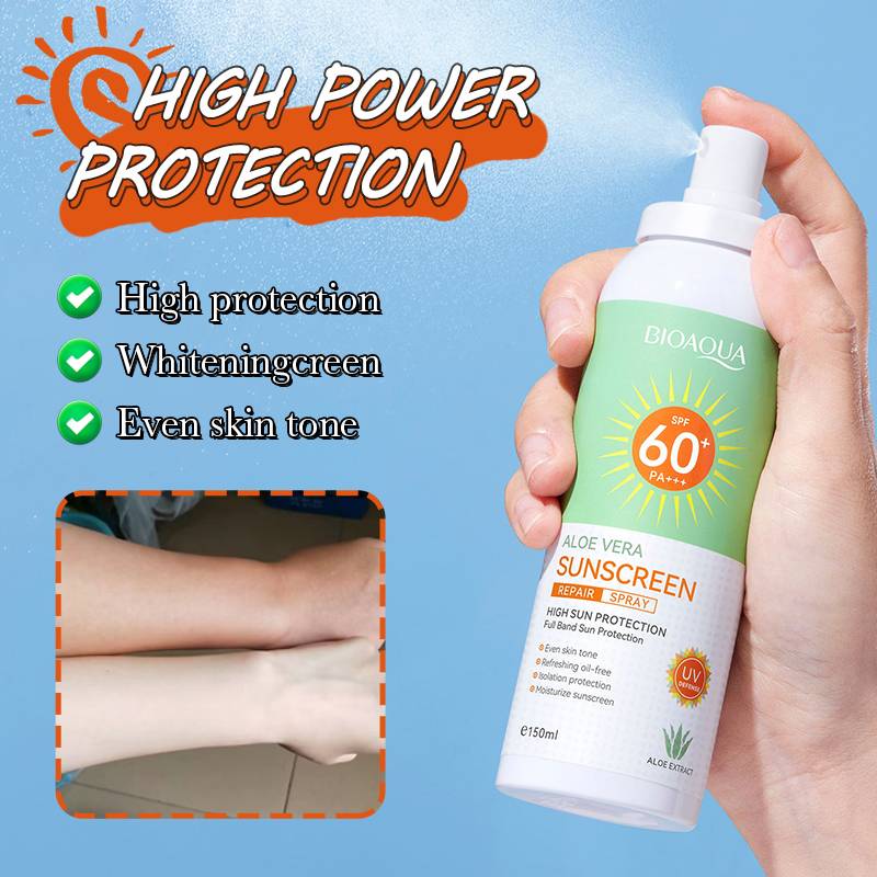 Bioaqua Spf60+ Pa+++ Aloe Vera Sunscreen Repair Spray 150ml