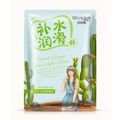 BIOAQUA Cactus Extract Plant Essence Facial Sheet Mask