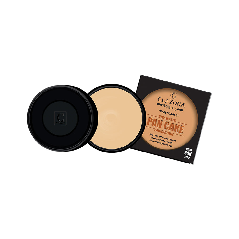 Clazona Beauty Pro Matte Pan Cake Foundation (8 Shades Available)