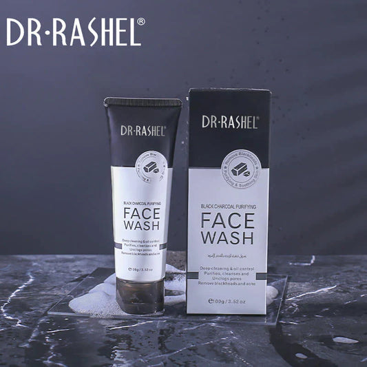 Dr. Rashel Black Charcoal Purifying Face Wash, 100g