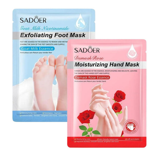 Sadoer Pack of 2 Foot and Hand Mask