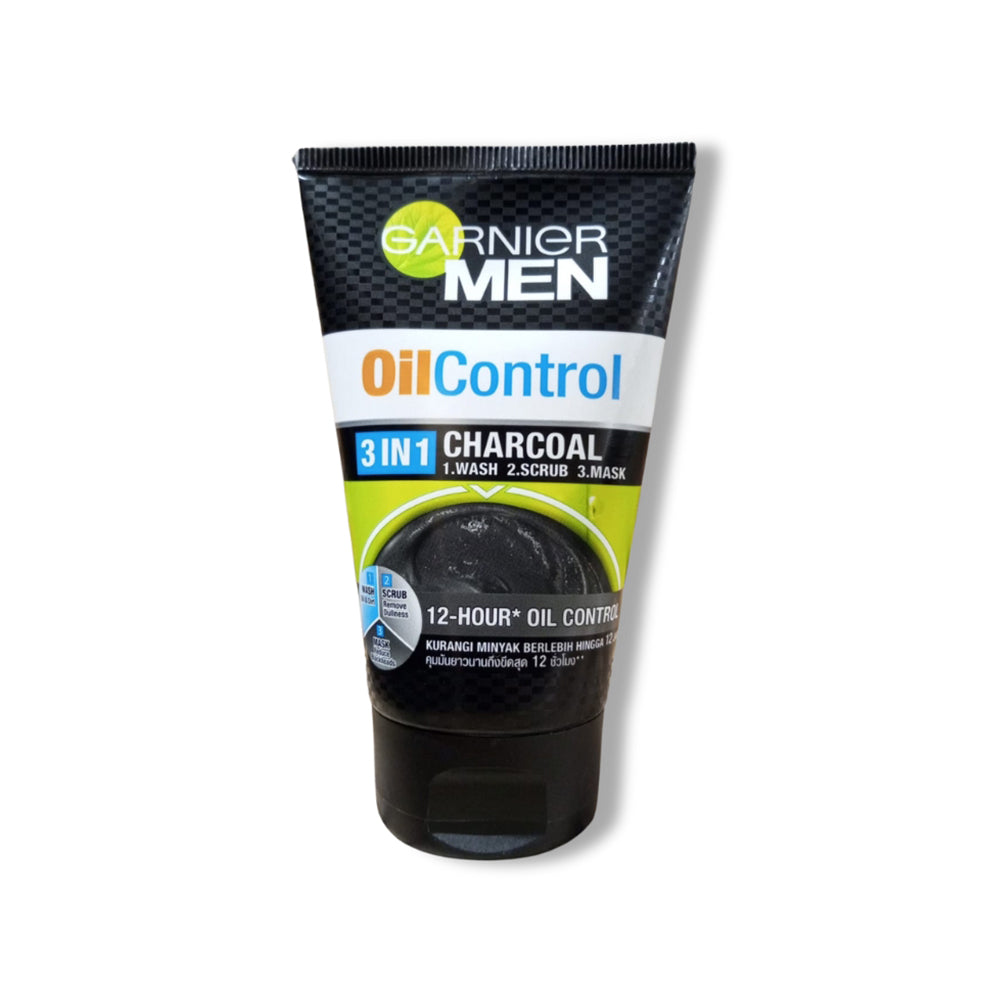 Garnier Men Oil Control 3 In 1 Charcoal Face Wash