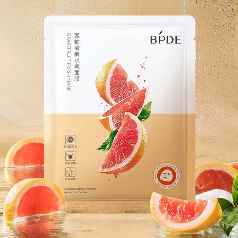 BPDE Grapefruit Fresh Moisturizing Face Sheet Mask