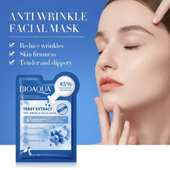 BIOAQUA Yeast Extract Anti-Wrinkle Facial Sheet Mask