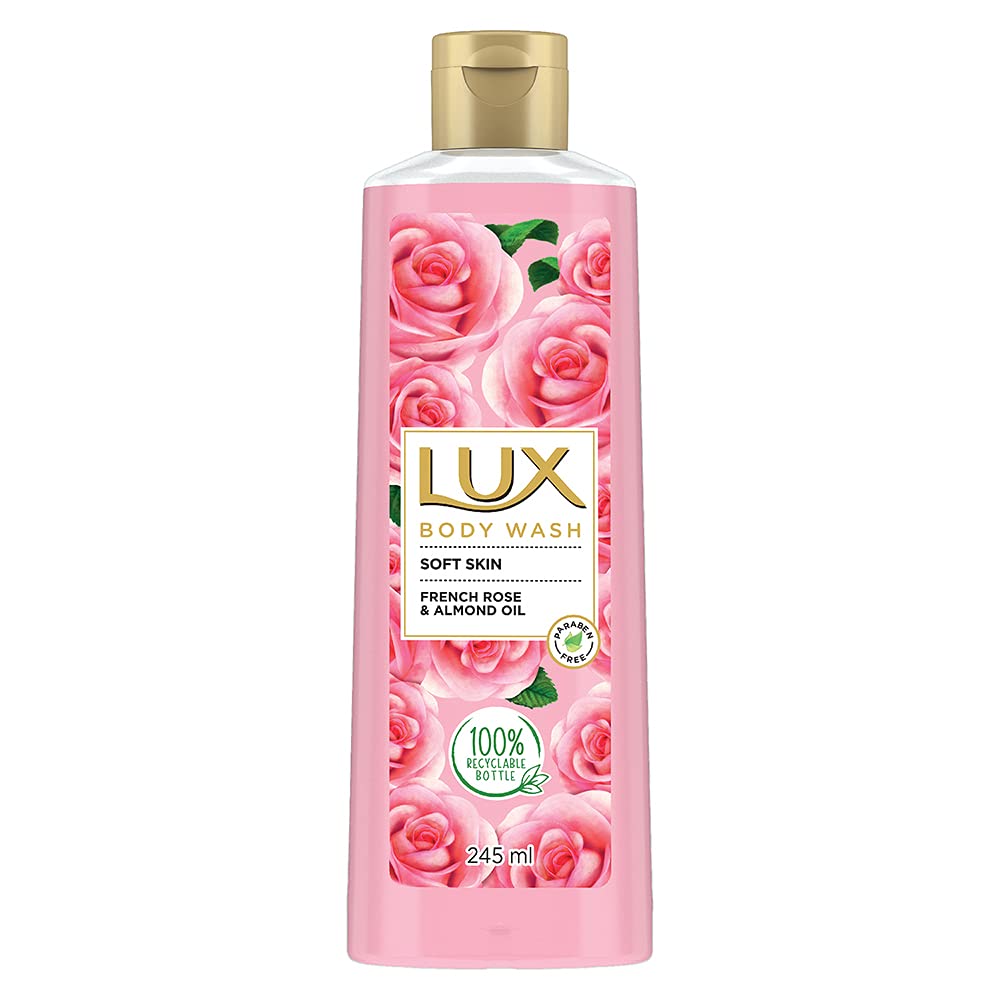 Lux French Rose Fragrance & Almond Oil Bodywash Shower Gel (245 ml)