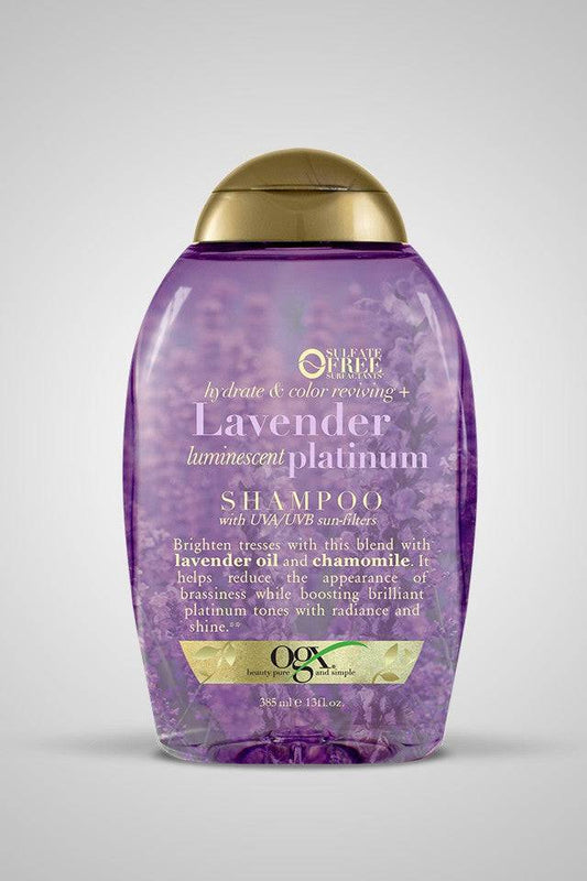 OGX Shampoo Hydrate & Color Reviving+Lavender Platinum (Sulphate Free) 385 Ml