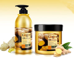 Bioaqua Pack of 2 Ginger Shampoo And Ginger Hair Mask For Dry Damaged Hair