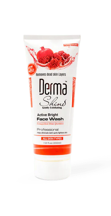 Derma Shine Gently Exfoliating Active Bright Face Wash 200Gm