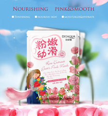 BIOAQUA Rose Extract Plant Essence Facial Sheet Mask