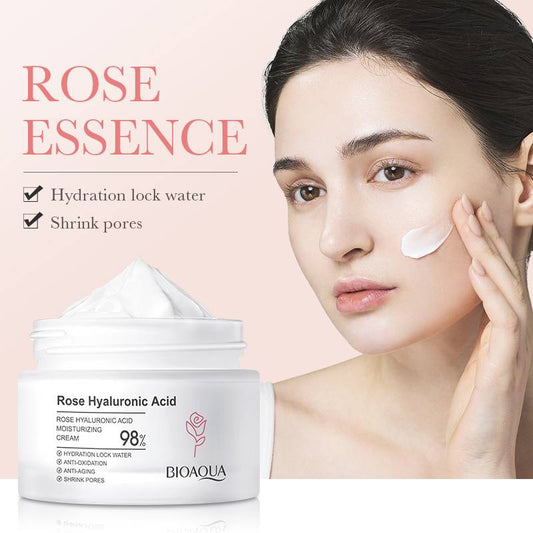 Bioaqua Rose Hyaluronic Acid Moisturizing Face Cream 50g