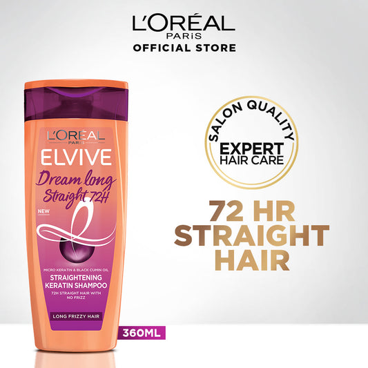 L'Oreal Paris Elvive Dream Long Straight Keratin Shampoo 360Ml