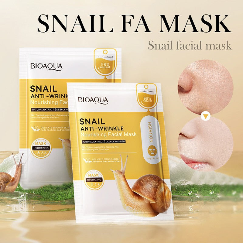 Bioaqua Snail Anti-Wrinkle Nourishing Facial Sheet Mask