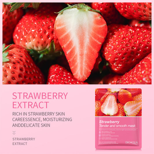 BIOAQUA Strawberry Tender and Smooth Face Sheet Mask