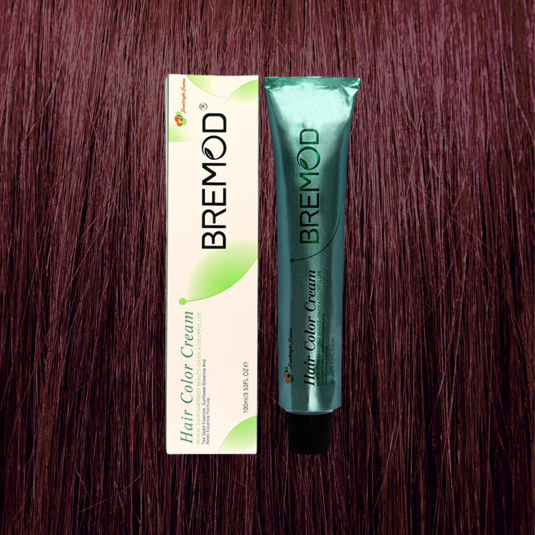 Bremod Hair Color Cream  4.56 Medium Mahogany Red Brown 100ml