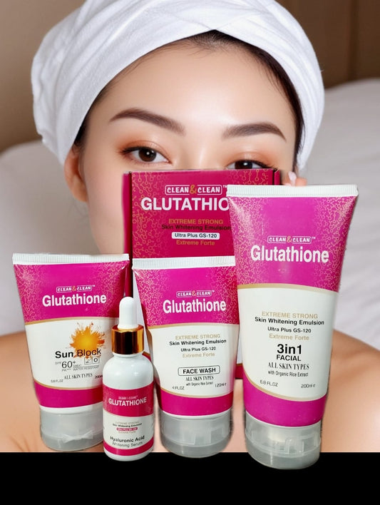 Glutathione extreme Strong Whitening Kit For All Skin Types 4 in 1