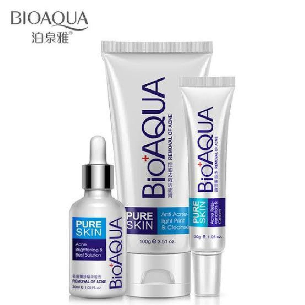 Bioaqua Skin Care Acne Face Treatment Pack of 3
