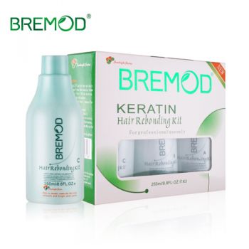 Bremod Keratin Hair Rebonding Kit 250 ML * 3