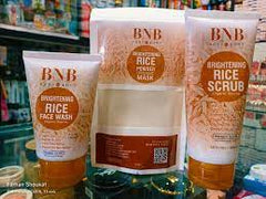 BNB RICE GLOW 3IN1 SKIN CARE KIT Brightening Rice Facewash 'Mask 'Scrub